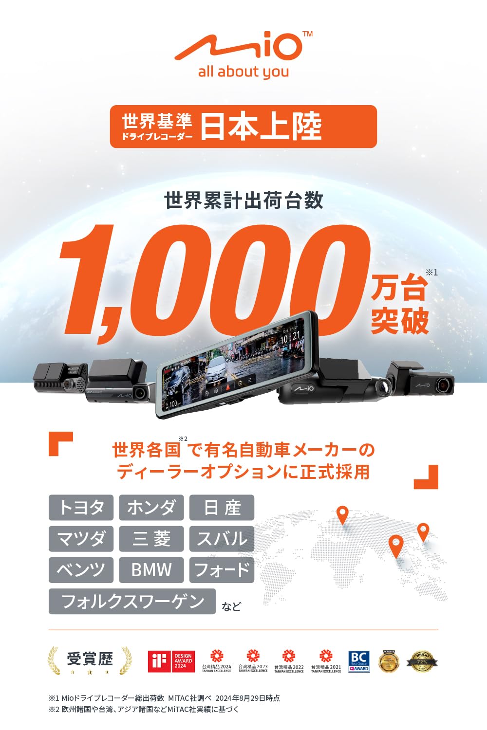 Amazon | Mio(ミオ) デジタルインナーミラー ミラー型ドライブ